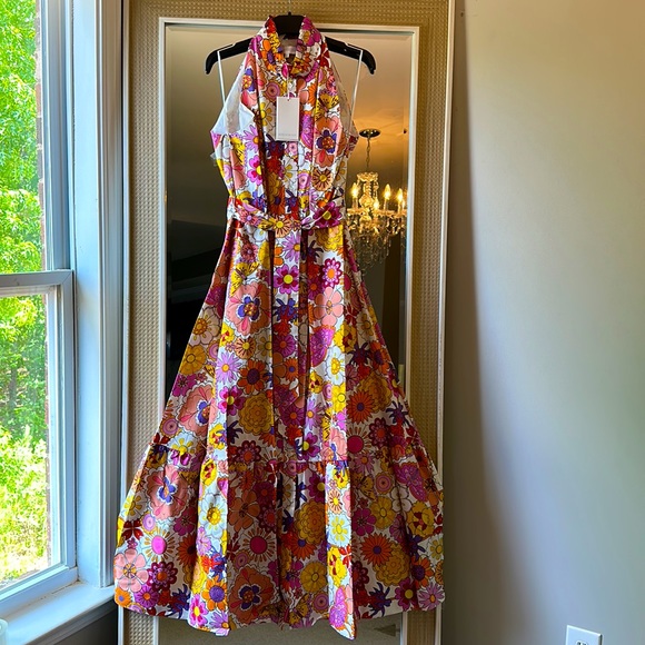 BORGO DE NOR Good Vibes Pink Biba Cotton Dress - Picture 5 of 16